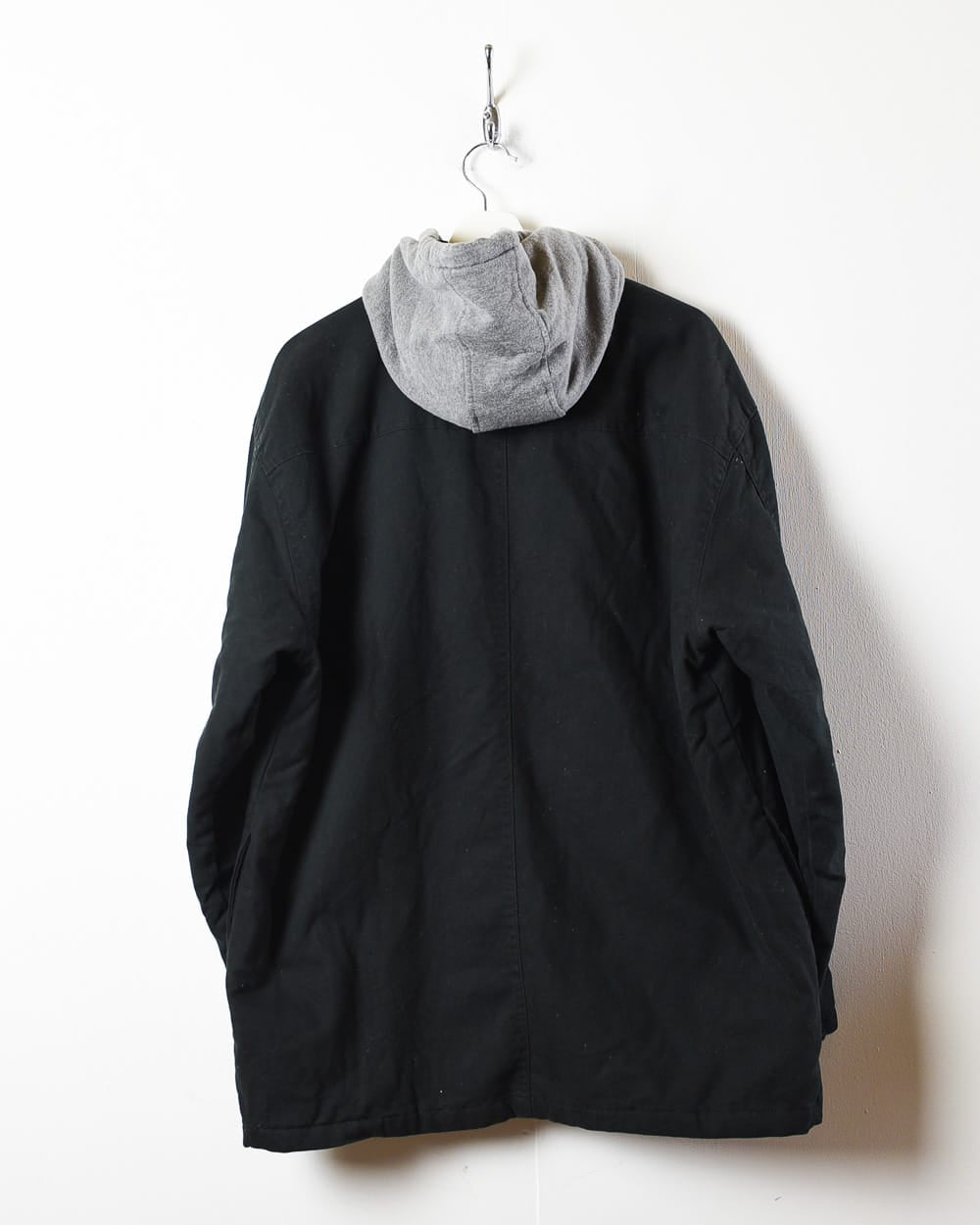 Black Dickies Padded Fleece Hooded Overshirt Jacket - X-Large