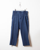 Navy Carhartt FR Worn Jeans - W34 L28