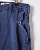 Navy Carhartt FR Worn Jeans - W34 L28