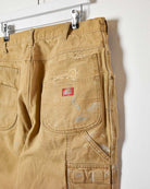 Neutral Dickies Distressed Double Knee Carpenter Jeans - W38 L32