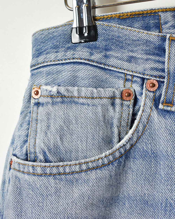BabyBlue Levi's 501 Distressed Jeans - W32 L25