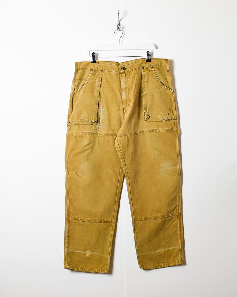 Vintage 00s Neutral Dickies Distressed Double Knee Carpenter Jeans ...