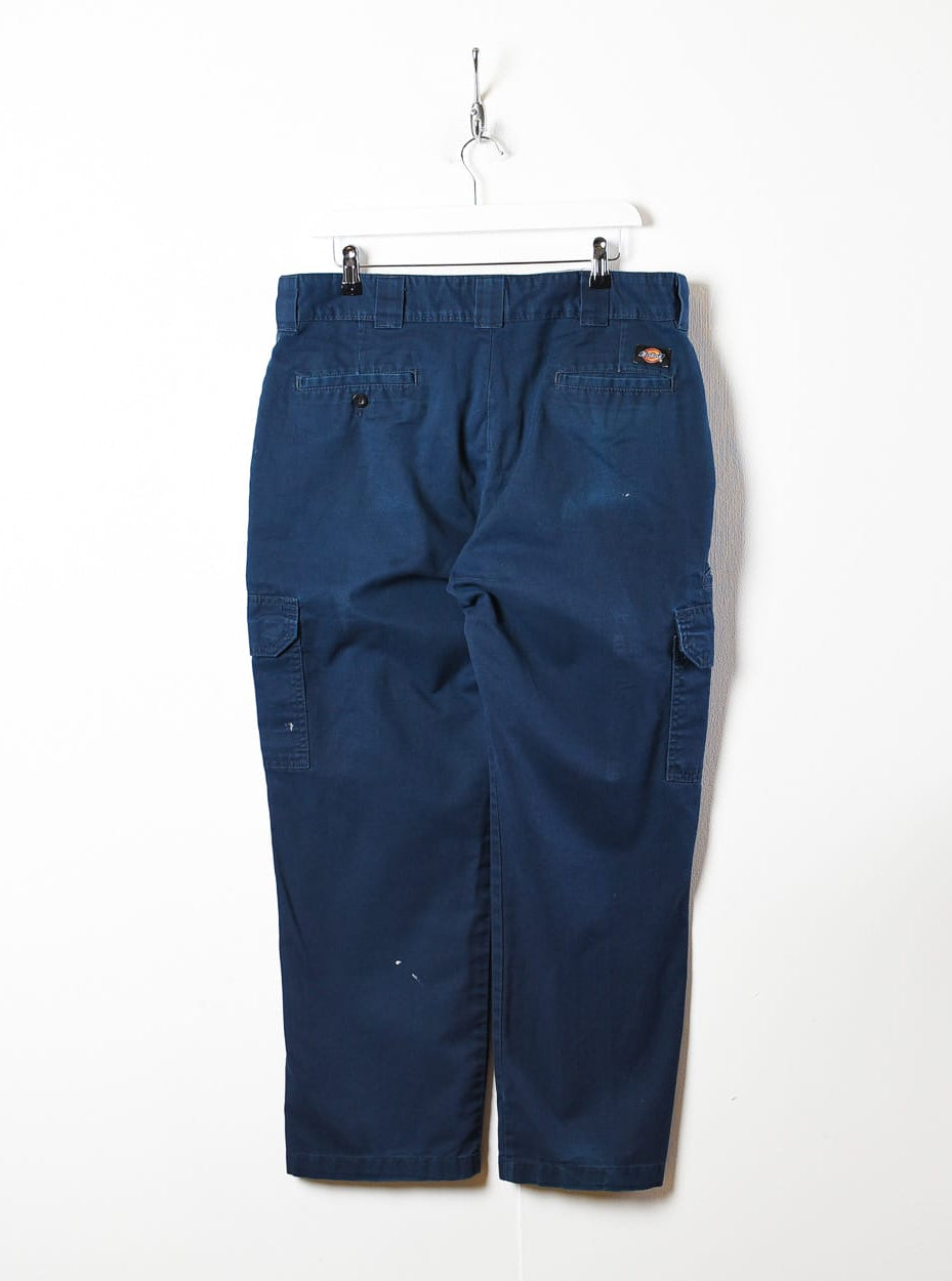 Navy Dickies Workwear Cargo Trousers - W36 L29