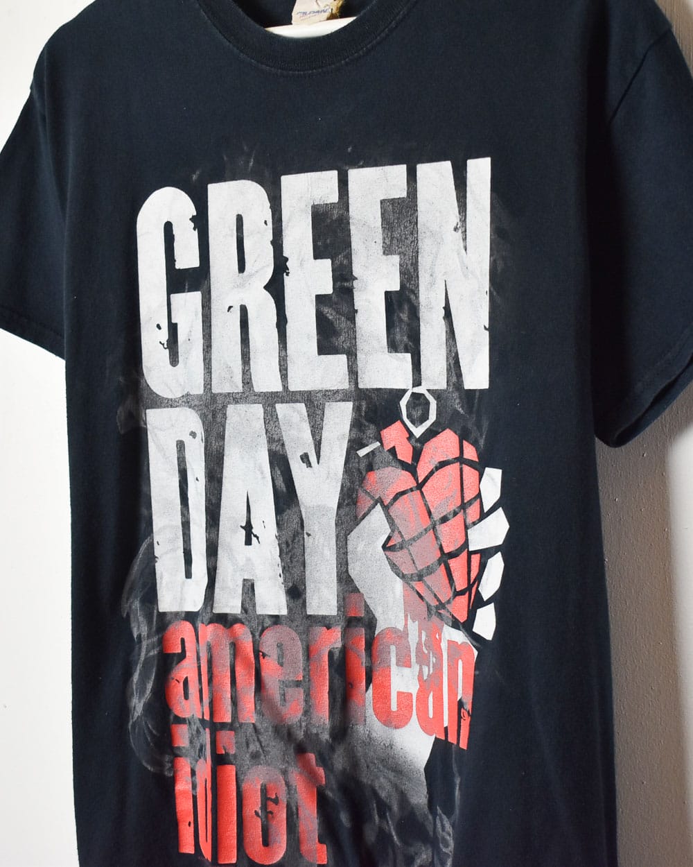 Black Green Day American Idiot T-Shirt - Medium