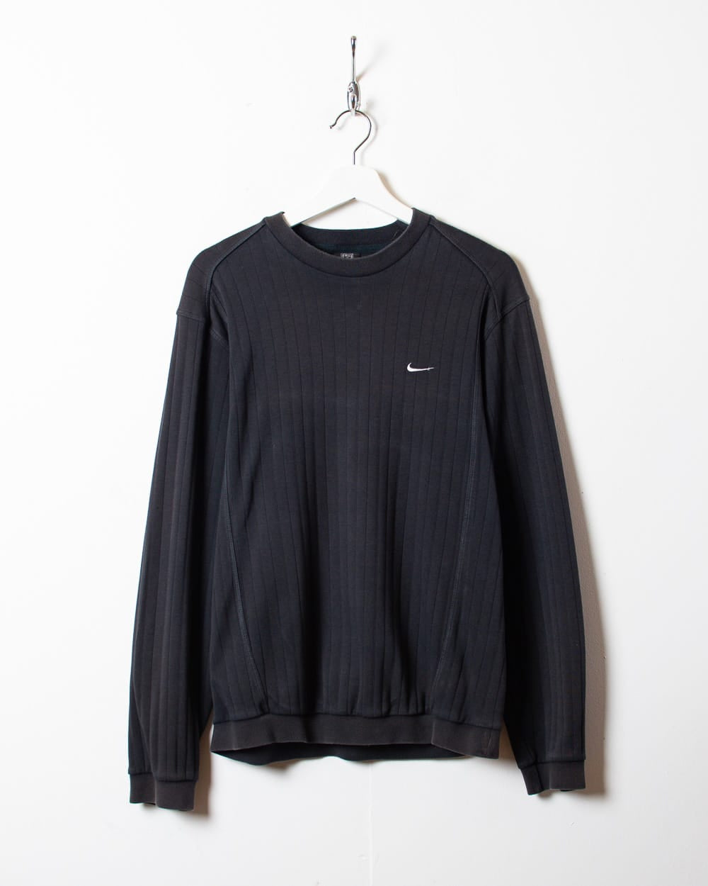 Black Nike Textured Thin Sweatshirt - Small