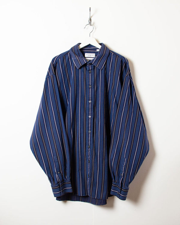 Black Yves Saint Laurent Striped Shirt - XXX-Large