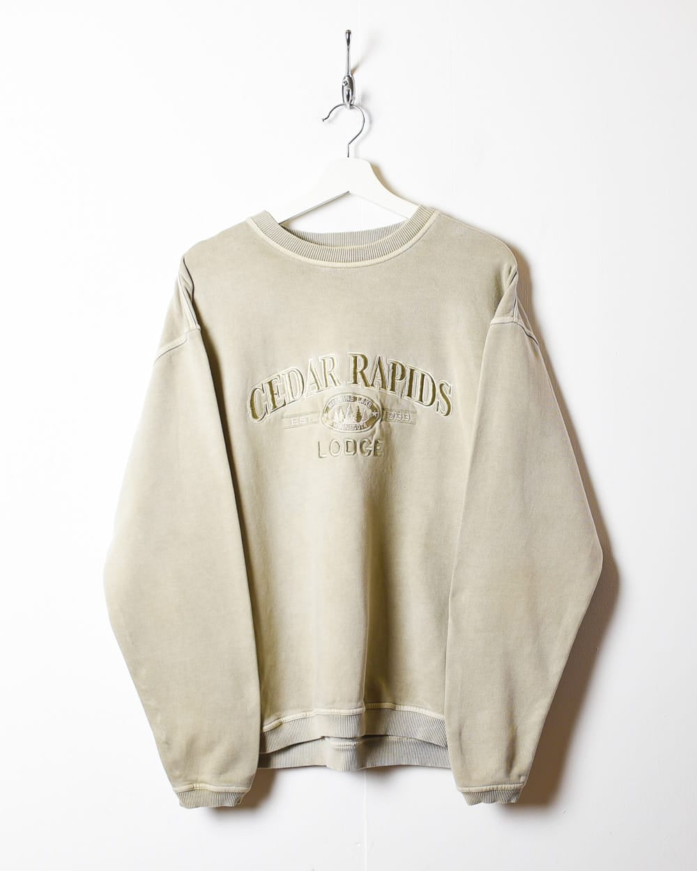 Neutral Cedar Rapids Lodge Sweatshirt - Medium