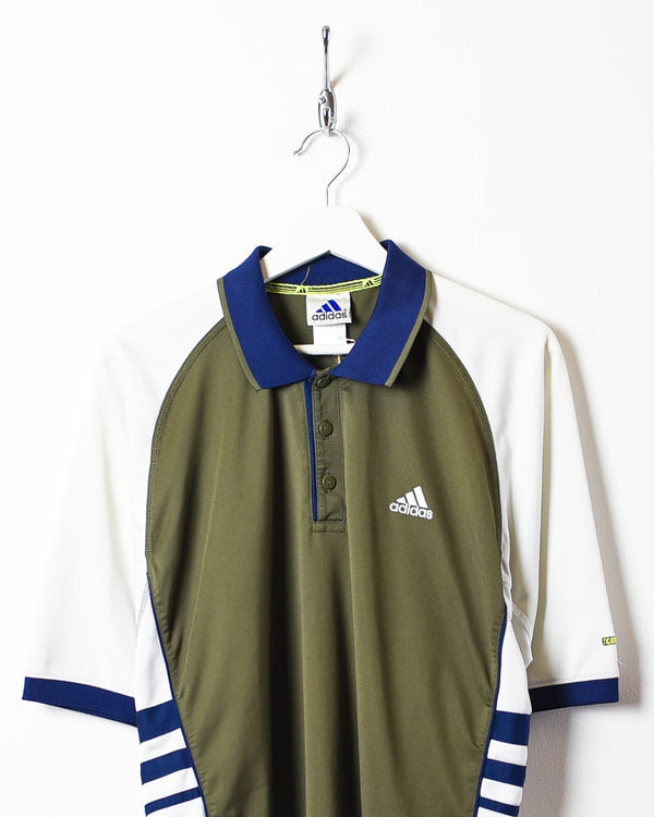 Khaki Adidas Polo Shirt - Large