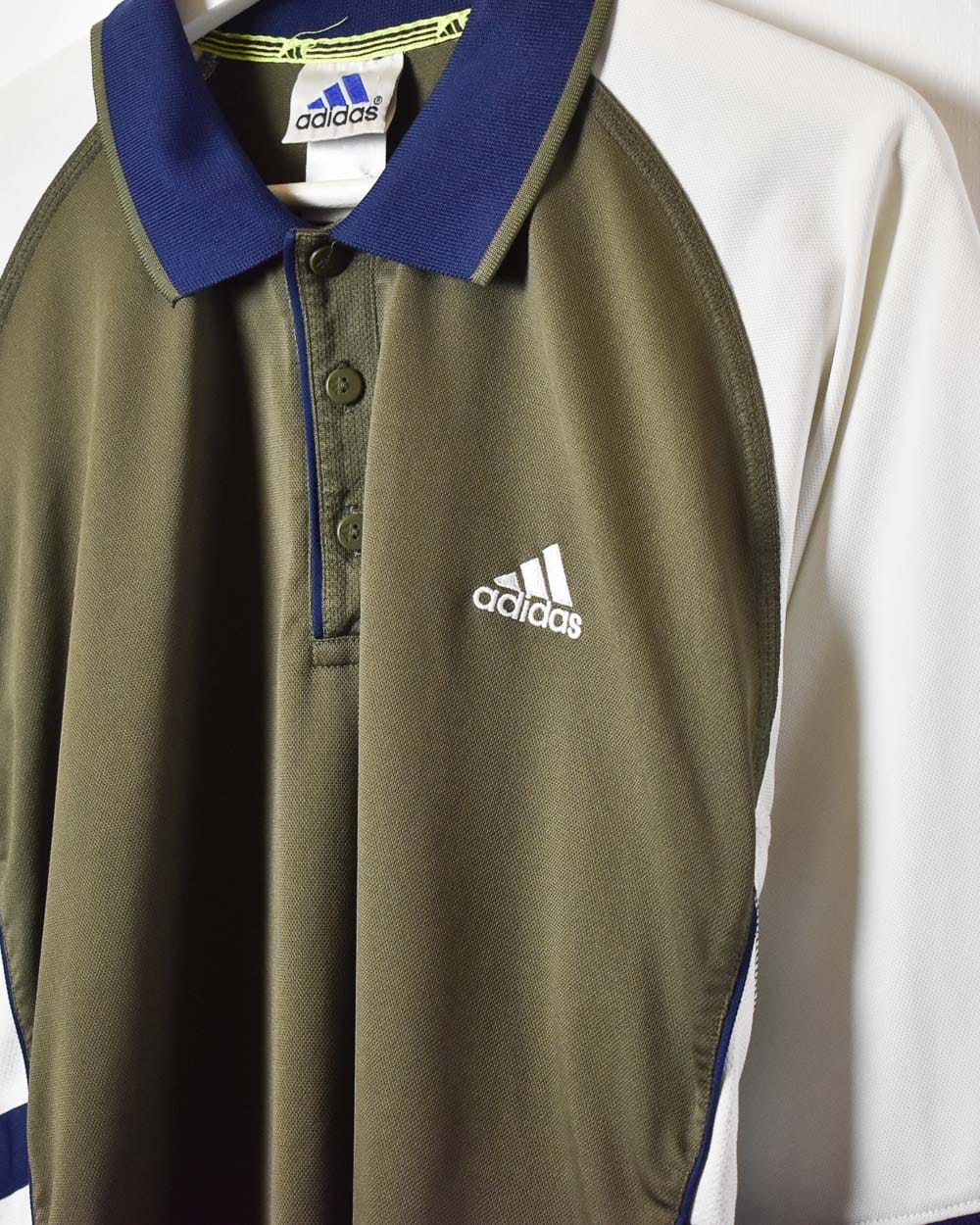 Khaki Adidas Polo Shirt - Large