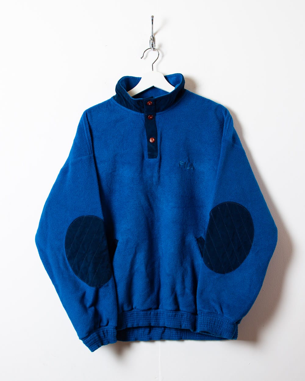 Blue Fila 1/4 Button Fleece - Large