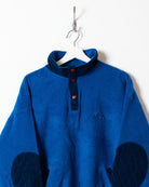 Blue Fila 1/4 Button Fleece - Large