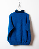 Blue Fila 1/4 Button Fleece - Large