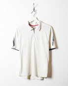 White Nike Athletic Polo Shirt - Small