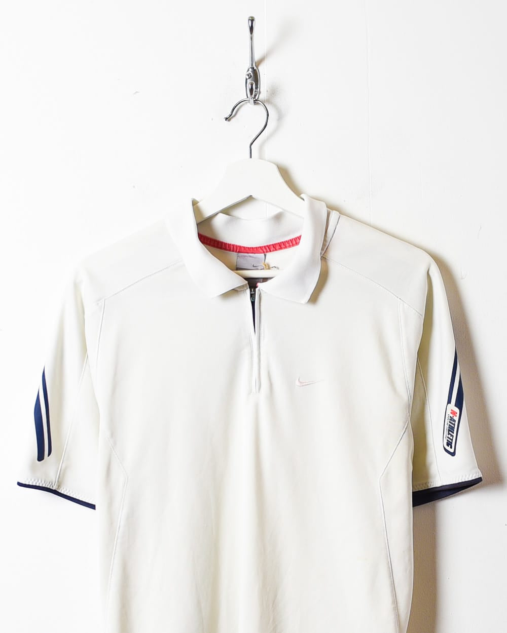 White Nike Athletic Polo Shirt - Small