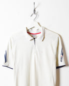 White Nike Athletic Polo Shirt - Small