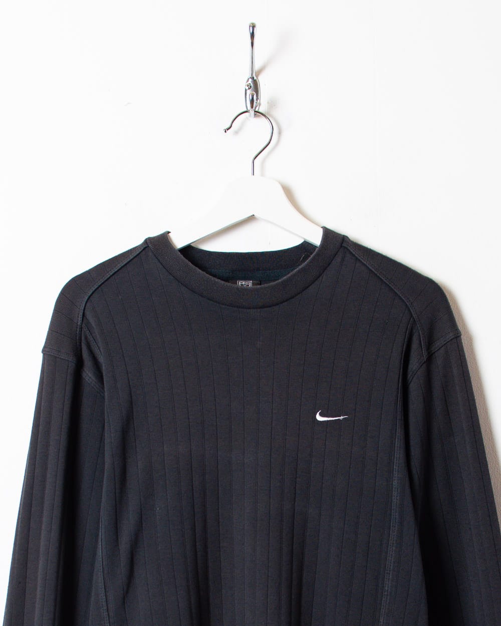 Black Nike Textured Thin Sweatshirt - Small