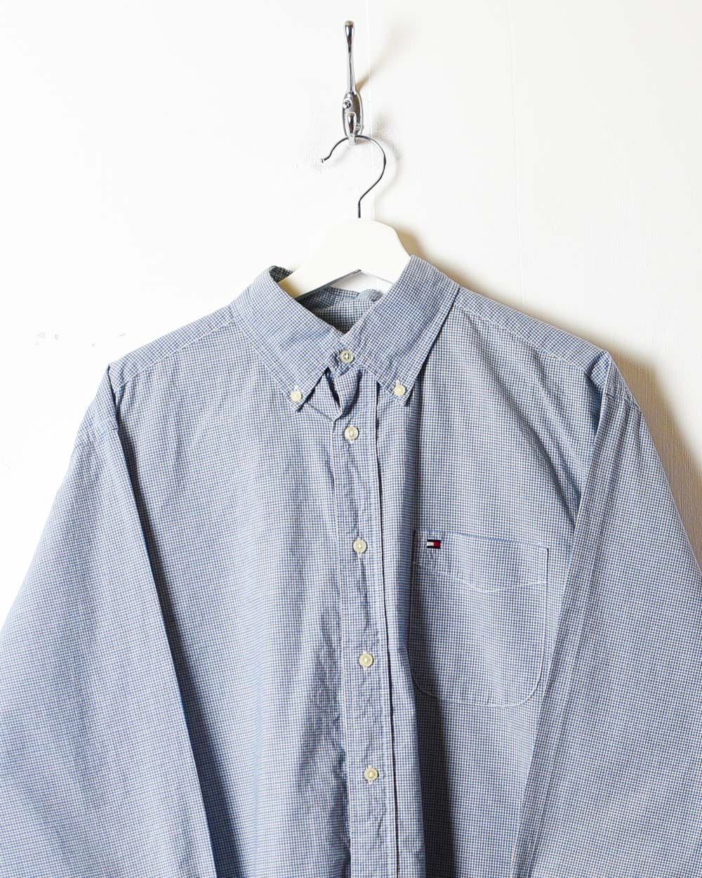 Blue Tommy Hilfiger Checked Shirt - Small