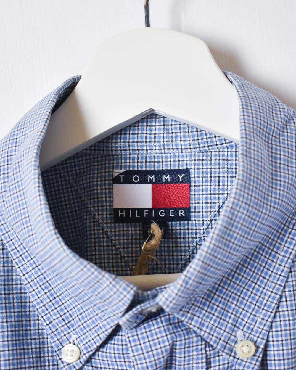 Blue Tommy Hilfiger Checked Shirt - Small
