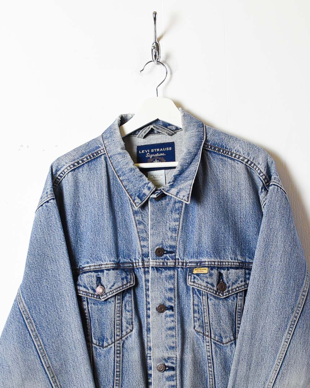 Vintage 00s Blue Levi s Signature Denim Jacket Large Women s Cotton Domno Vintage