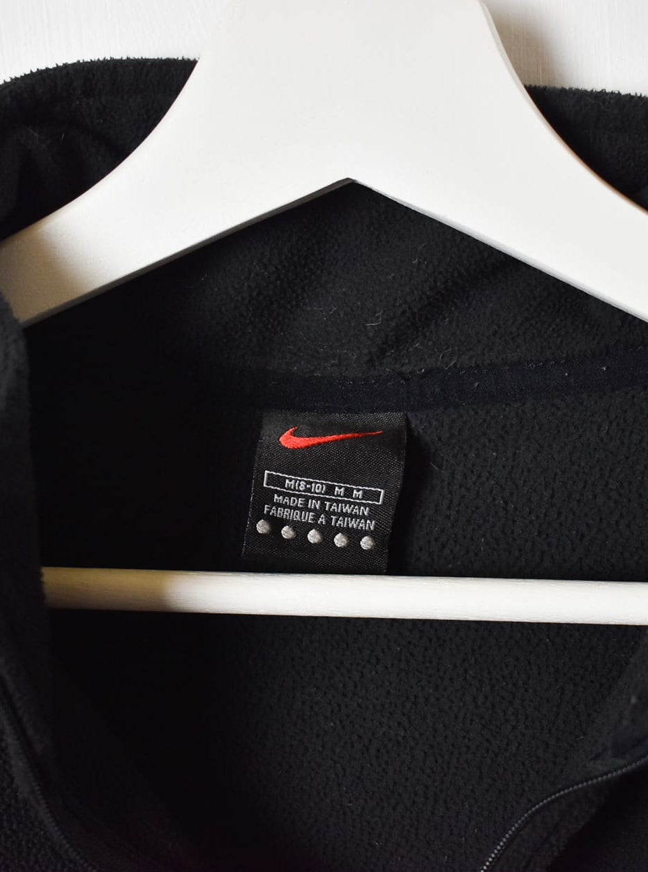 Black Nike 1/4 Zip Fleece - Medium Women's