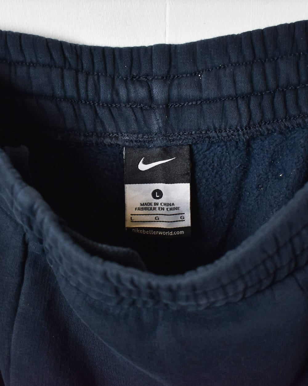 Navy Nike Tracksuit Bottoms - Large