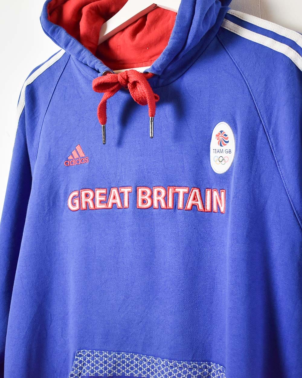 Blue Adidas Olympics 2012 Team GB Hoodie - Large