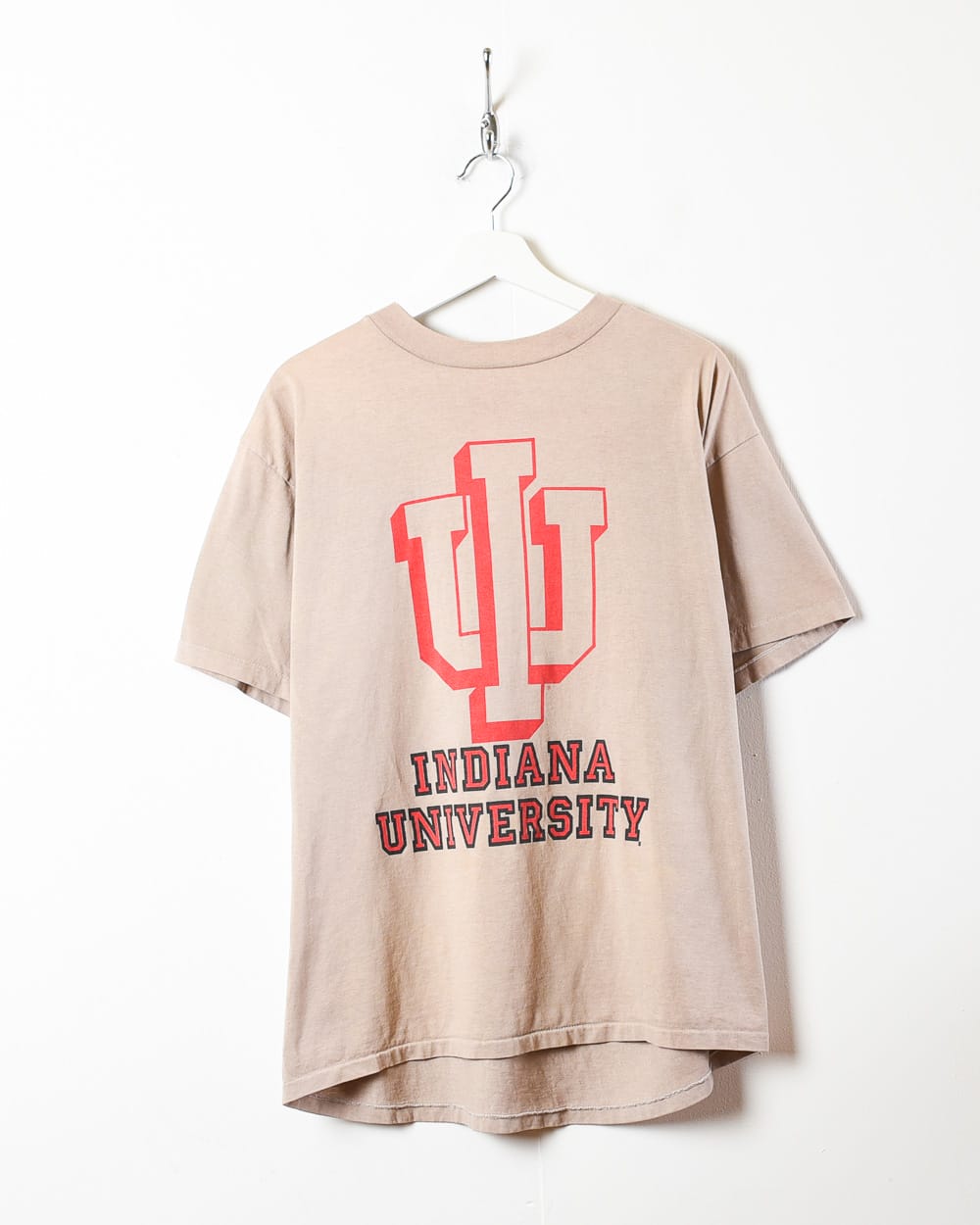 Brown Indiana University Single Stitch T-Shirt - Medium