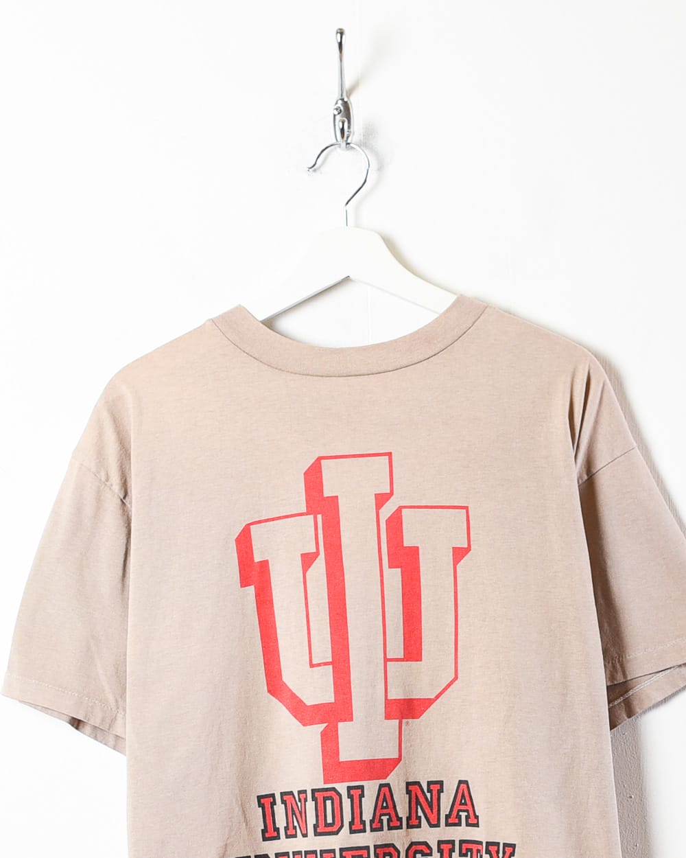 Brown Indiana University Single Stitch T-Shirt - Medium