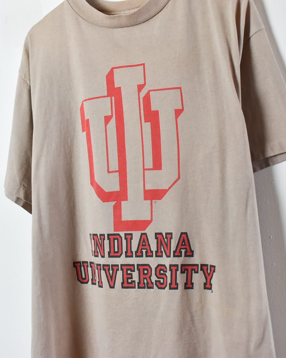 Brown Indiana University Single Stitch T-Shirt - Medium