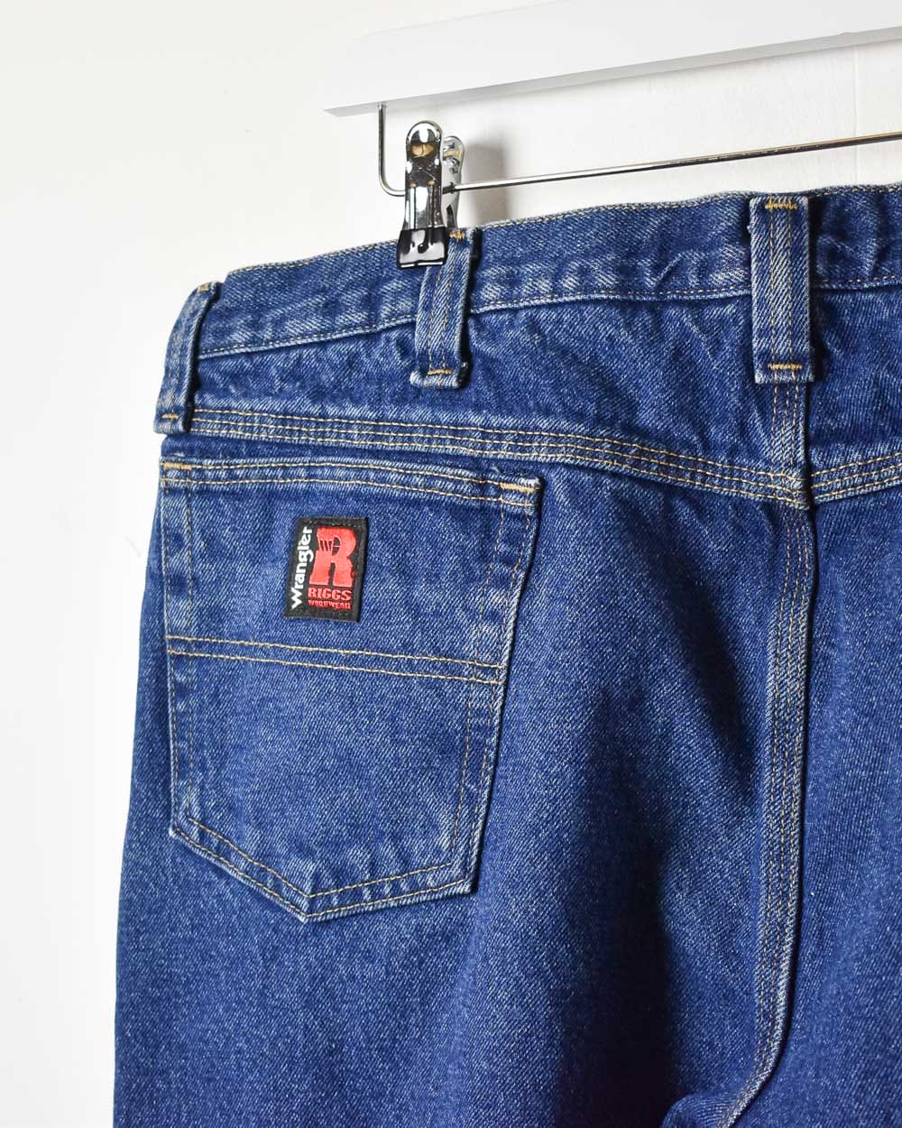 Blue Wrangler Riggs Workwear Fleece Lined Jeans - W42 L30