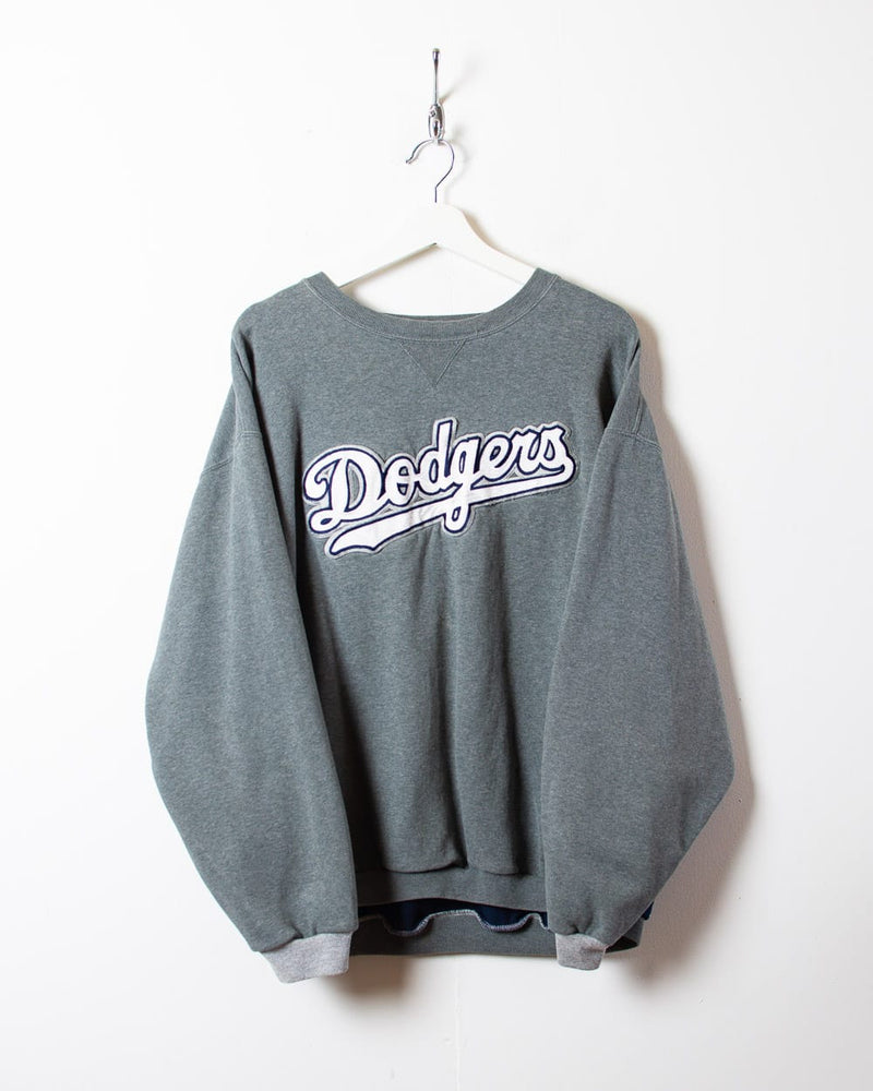 Vintage 00s Grey MLB LA Dodgers Sweatshirt - Large Cotton– Domno Vintage