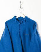 Blue Adidas 1/4 Zip Fleece - X-Large