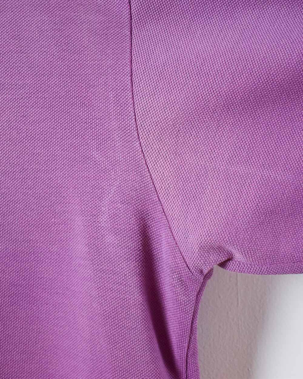 Purple Adidas Polo Shirt - Medium