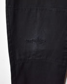 Black Dickies Distressed Loose Fit Double Knee Trousers - W36 L31