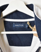 White Nautica 1/4 Zip Sweatshirt - Small