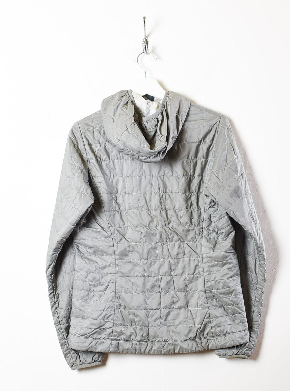Grey Patagonia Hooded Padded Jacket - Medium Women's