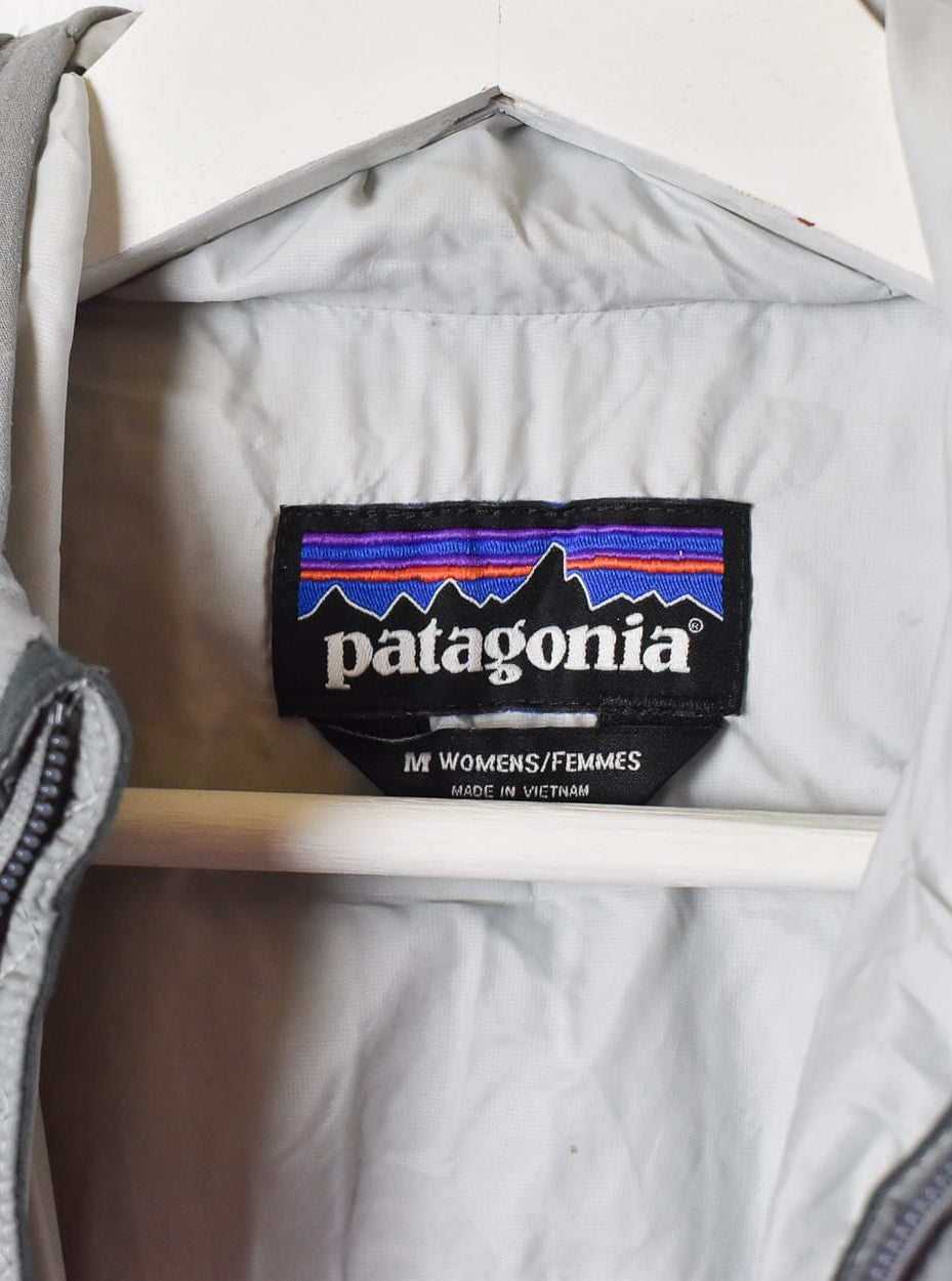 Grey Patagonia Hooded Padded Jacket - Medium Women's
