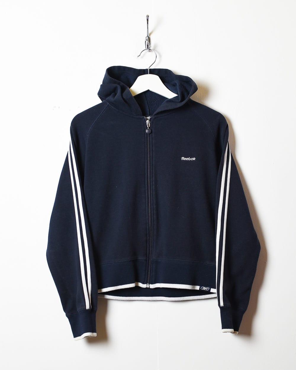 Navy Reebok Zip-Through Hoodie - X-Small women's