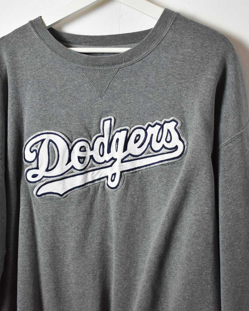 Vintage 00s Grey MLB LA Dodgers Sweatshirt - Large Cotton– Domno Vintage