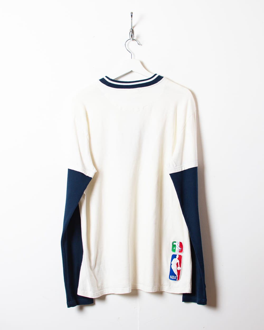 White Adidas X NBA Long Sleeved T-Shirt - Large