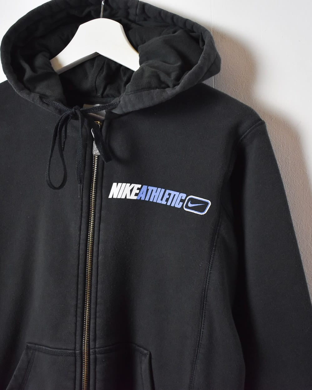 Black Nike Athletic Zip-Through Hoodie - Small