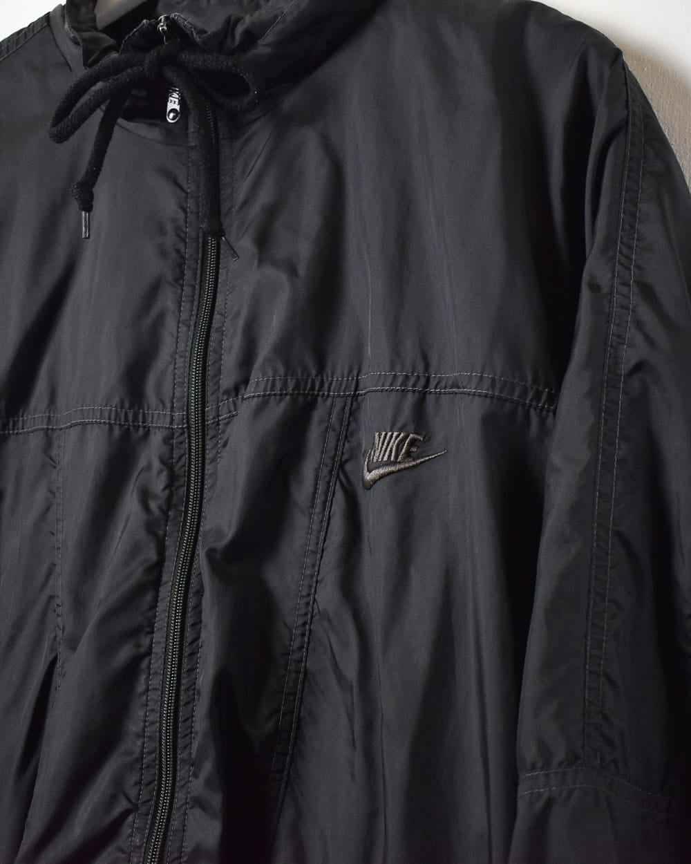 Black Nike Windbreaker Jacket - Large