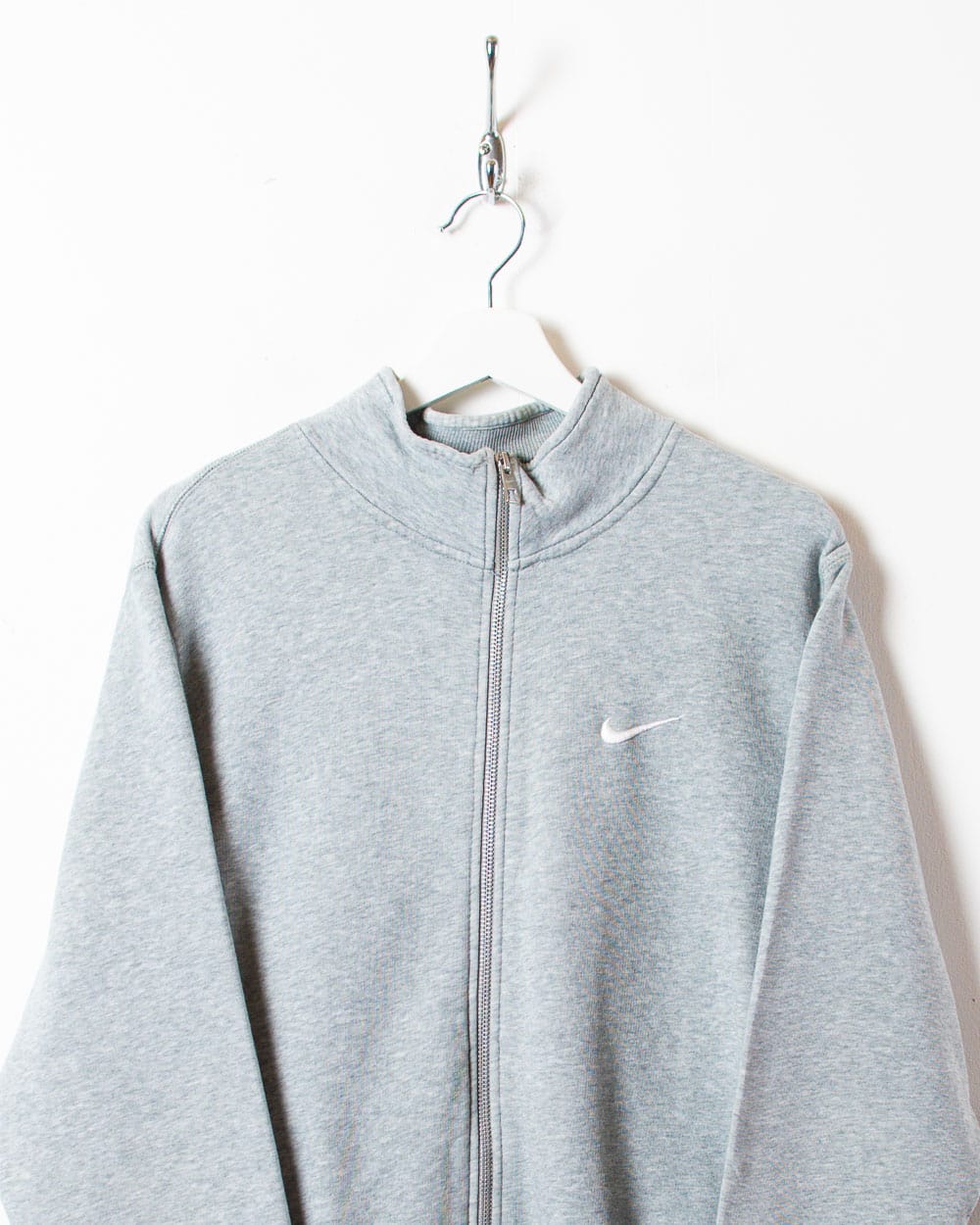 Stone Nike Zip-Through Sweatshirt - Small