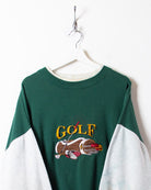 Green Golf Double Neck Sweatshirt - Large