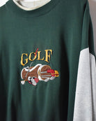 Green Golf Double Neck Sweatshirt - Large