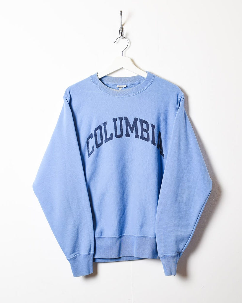 Vintage 90s BabyBlue Champion Reverse Weave Columbia Sweatshirt