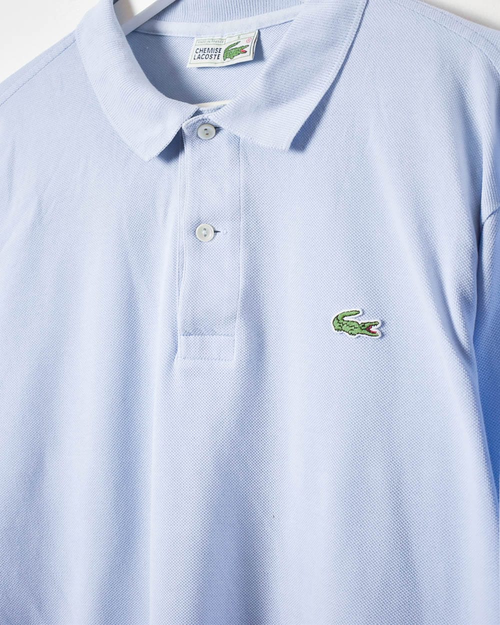 BabyBlue Chemise Lacoste Long Sleeved Polo Shirt - X-Large