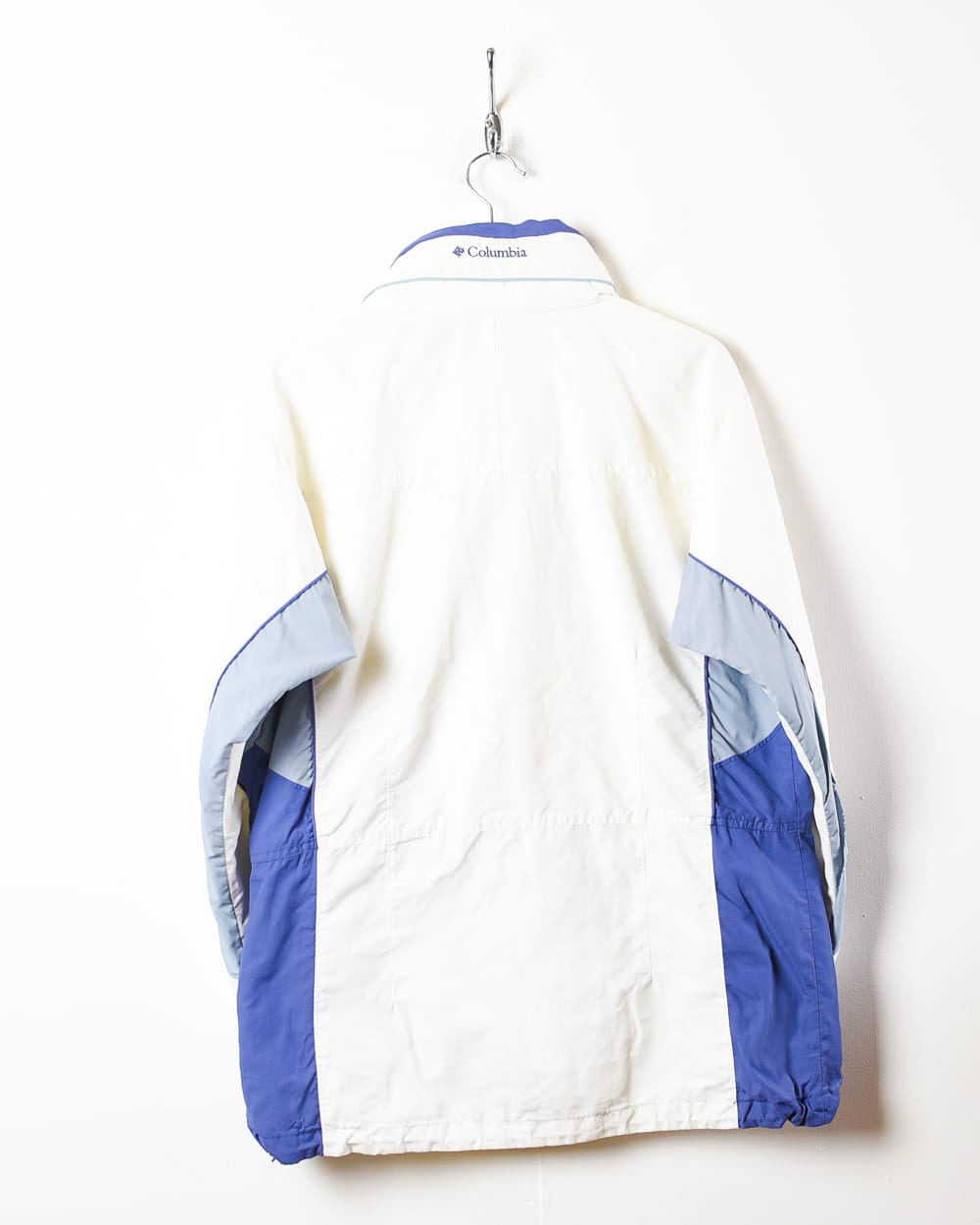 White Columbia Hooded Windbreaker Jacket - Medium Women's