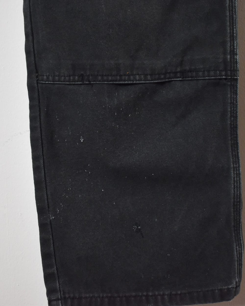 Black Dickies Distressed Double Knee Carpenter Jeans - W34 L31