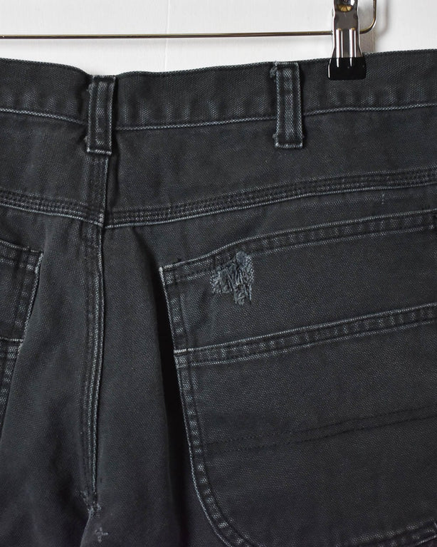 Black Dickies Distressed Double Knee Carpenter Jeans - W34 L31